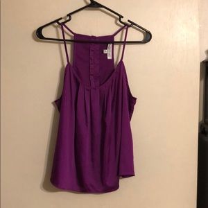 Jennifer Lopez purple satin tank. Size M